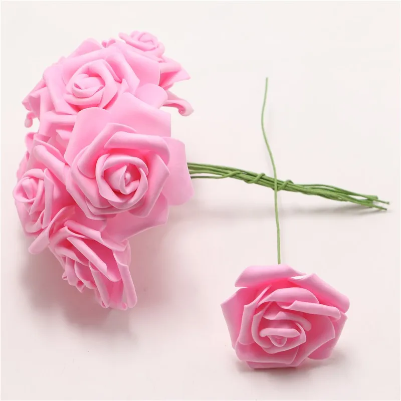 100 шт. Украшение Свадебный букет невесты искусственный домашний светло-розовый