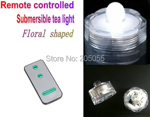 12 шт. пульт дистанционного управления погружной светодиодные лампы в форме свечи