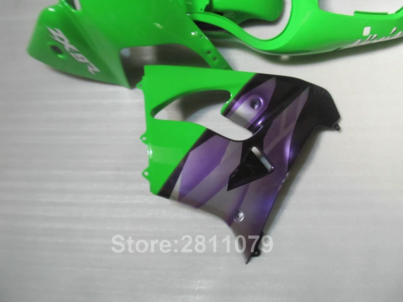 Бесплатная 7 подарков комплект обтекателей для Kawasaki ninja ZX9R 98 99 зеленого и