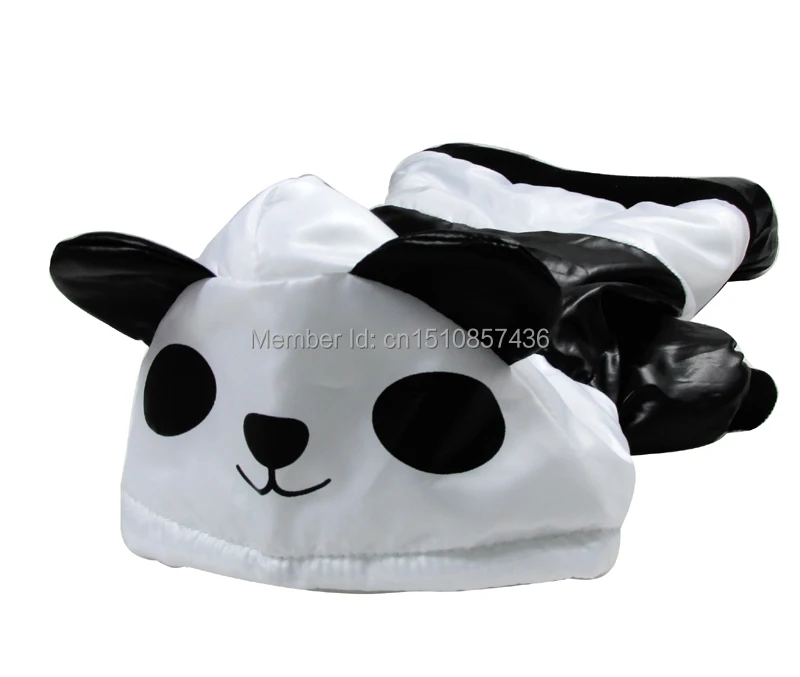 Новинка черно белое хлопковое пальто с капюшоном в стиле панды для собак