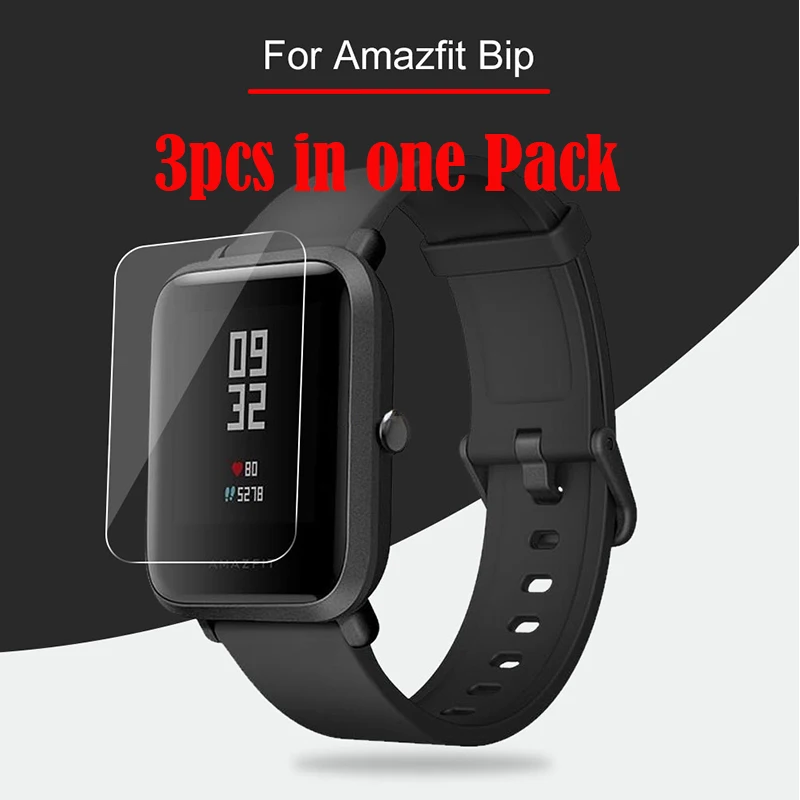 3 шт для Xiaomi Huami Amazfit Bip жидкое стекло полная защита экрана мягкий TPU (не закаленное