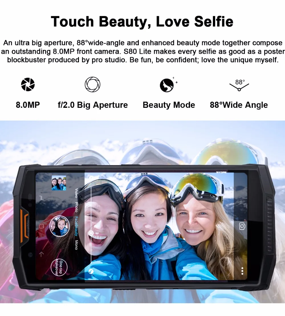 IP68/IP69K портативная рация DOOGEE S80 Lite мобильный телефон Беспроводная зарядка NFC 10080 мАч 12V2A 5,99 FHD Helio P23 Восьмиядерный 4 Гб 64 ГБ