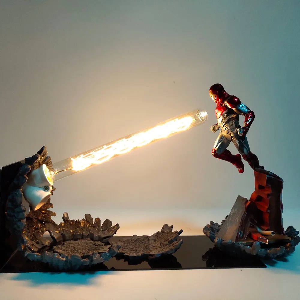 Аниме Супер герой MK47 лазерная пушка СВЕТОДИОДНЫЙ Ночник светильник супер Endgame LED