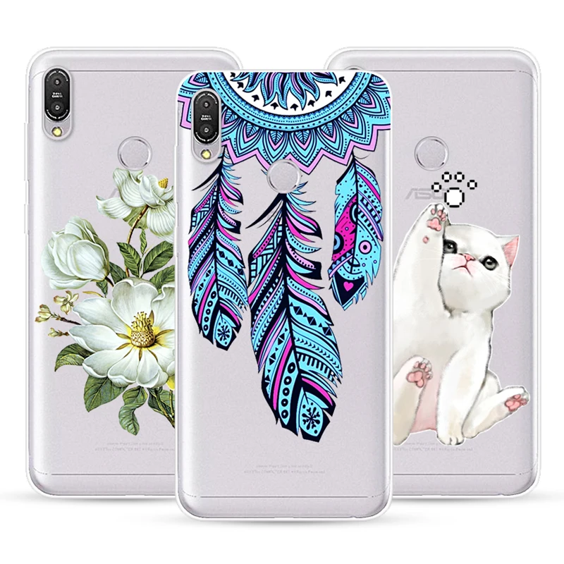 Case For Asus Zenfone Max Pro M2 ZB631KL Transparent Printing Drawing Silicone Phone Cover ZB633KL |