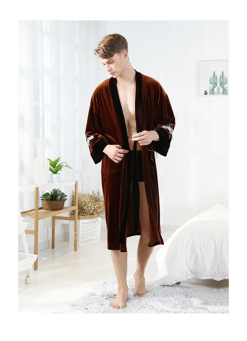 3XL размера плюс велюровый банный халат для влюбленных, купальный халат с красной короной, женский халат для подружки невесты, сексуальный халат