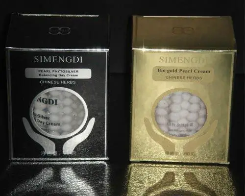 

China famouse brand Face Cream New 1 BOX SIMENGDI Phyto-Silver + 1 box Bio-Gold Pearl & Herbs Anti-Aging Day & Night Balancing M