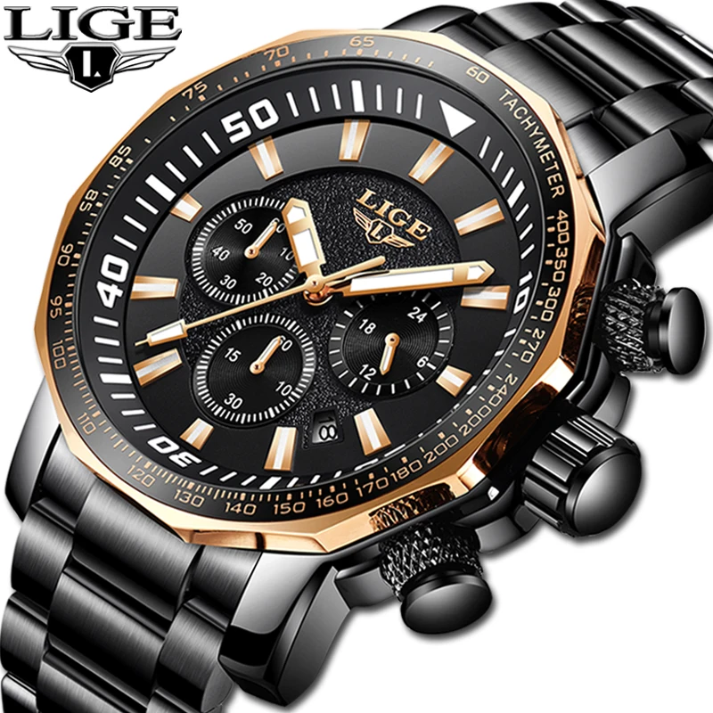 

Relojes 2018 Watch Men LIGE Fashion Sport Quartz Clock Mens Watches Top Brand Luxury Business Waterproof Watch Relogio Masculino