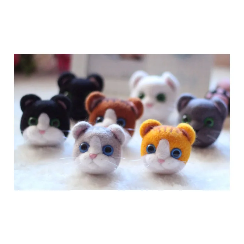 1 Набор войлока diy упаковка войлочные животные, игрушки для кошек набор игл для валяния diy Сиба Сделай Сам Набор для рукоделия Сиба ину набор животных feutre
