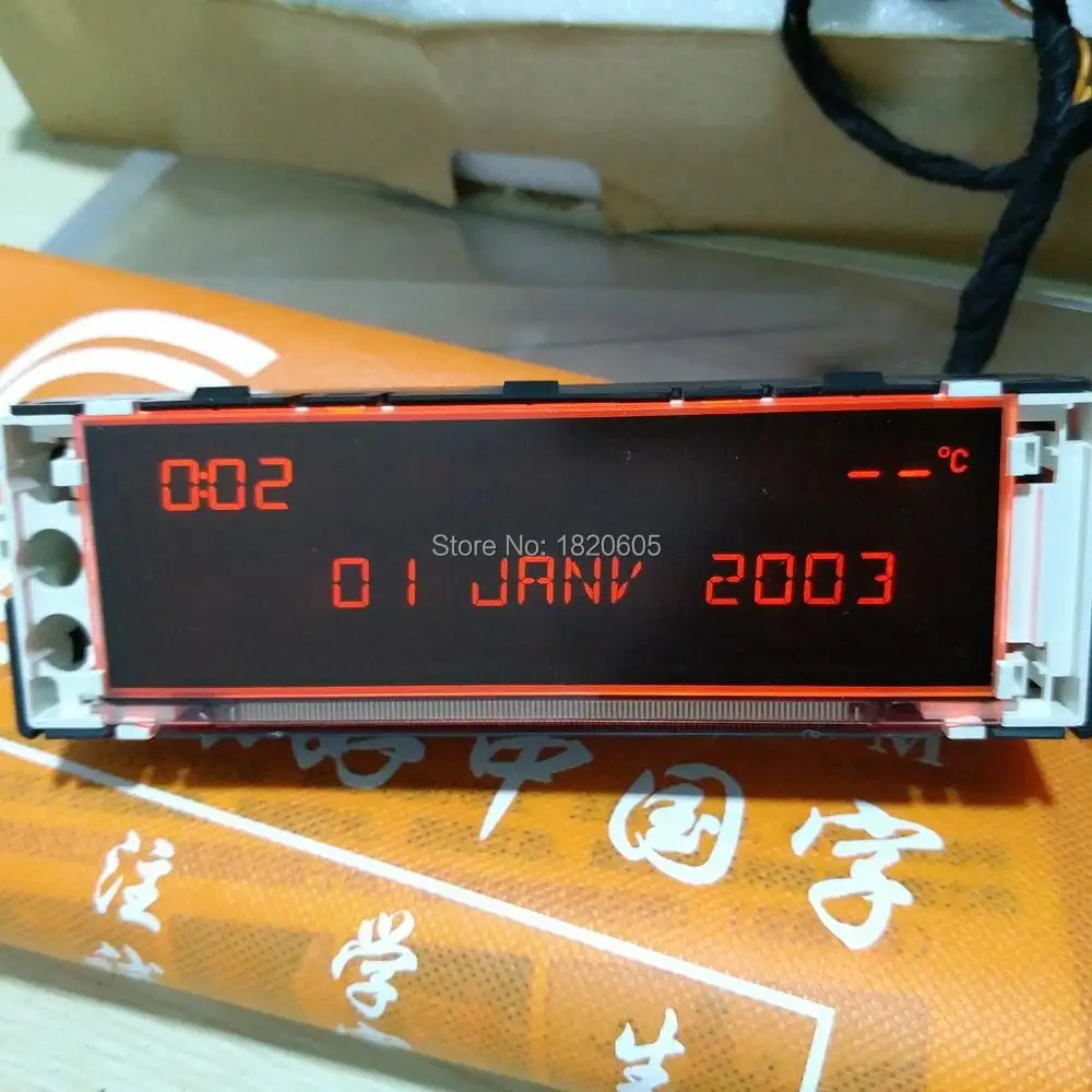 10 шт. оригинальный красный экран Поддержка USB Aux дисплей монитор 12 pin для Peugeot 307