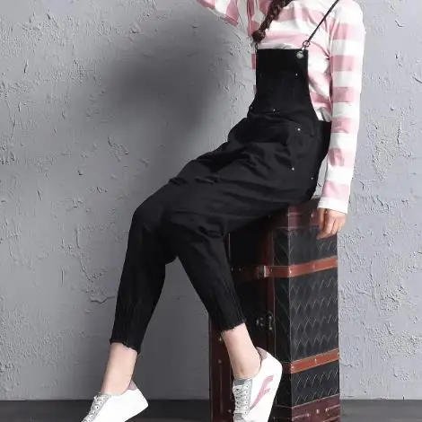 2018 летний женский джинсовый комбинезон бойфренда с рваными дырками повседневный