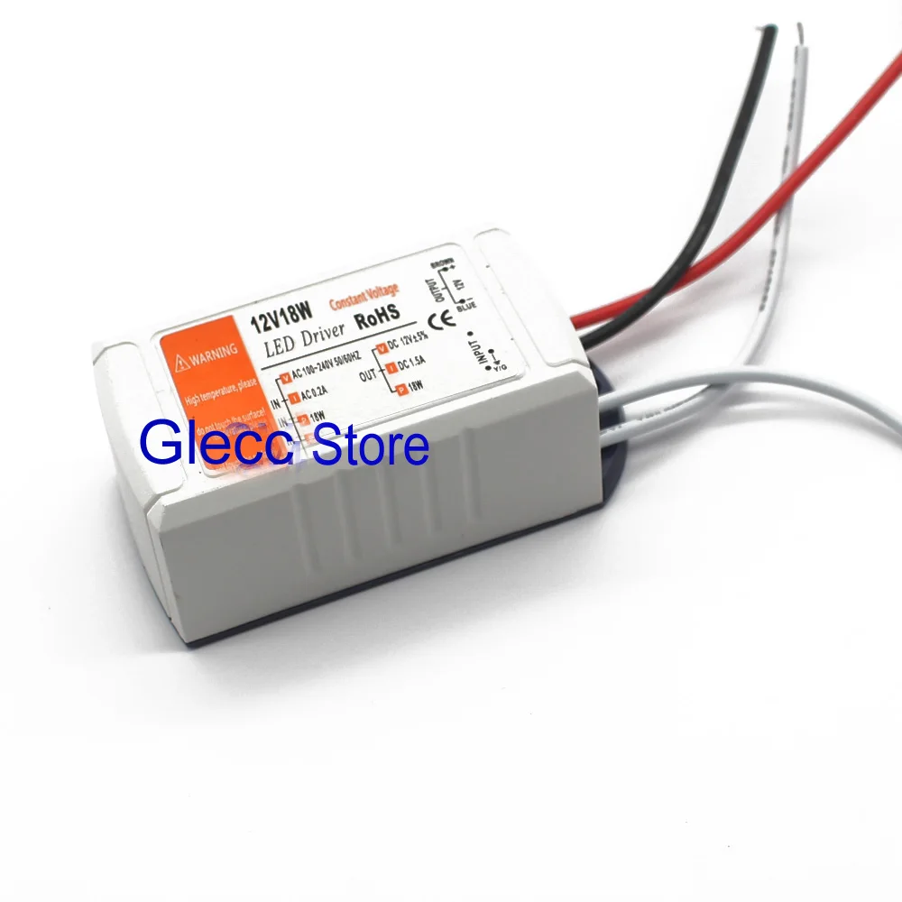 1 шт. DC12V Питание светодиодный драйвер 18 Вт/28 Вт/48 Вт/72 Вт/100W адаптер светильник ing