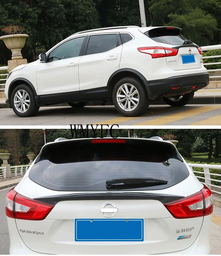 Подходит для NISSAN QASHQAI J11- ABS дверь багажника из углеродного волокна спойлер крышка багажника двери TRIMACCESSORIES