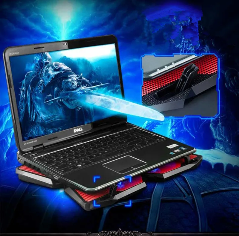 Ice Magic 2 кулер с 4 тишина вентиляторы светодиодный USB 0 охлаждающая подставка для
