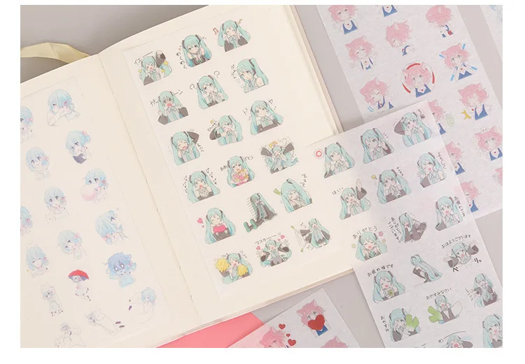 6 листов Kawaii канцелярские наклейки s милый Единорог Цветок Наклейка s сердце клейкая наклейка для детей декор Скрапбукинг ежедневник, альбомы