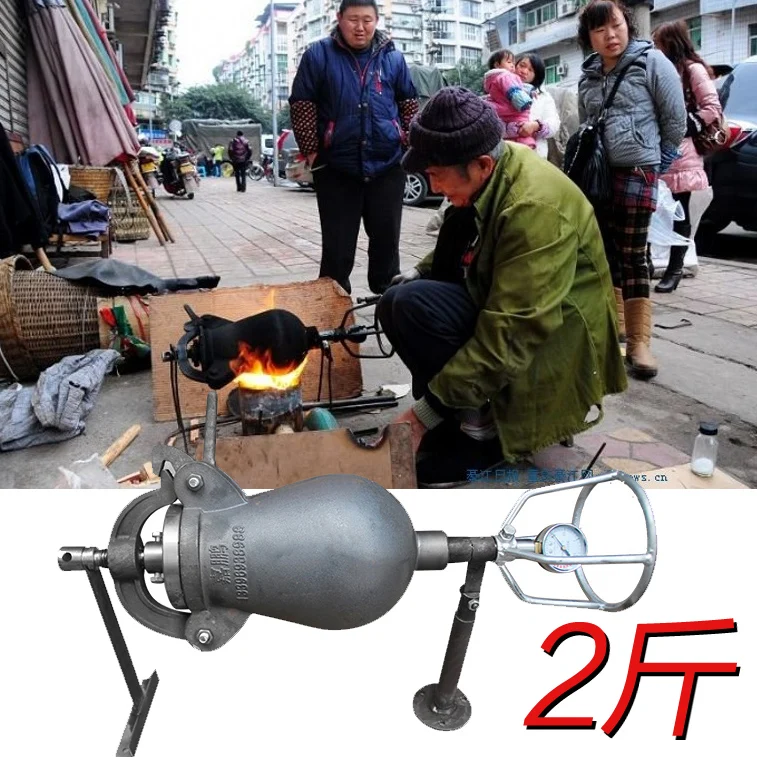 Ручная пушка для приготовления попкорна 1 кг|popcorn machine|puffing machinepopcorn cannon |