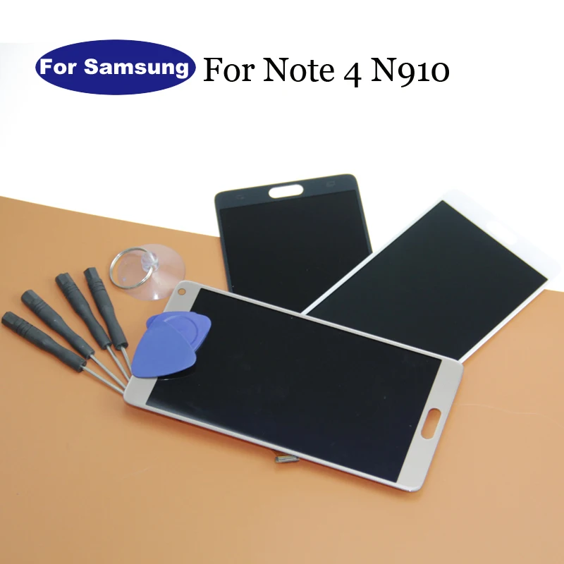 Замена для Samsung Galaxy Note 4 Note4 N910C N910 N910A N910F Super Amoled LCD сенсорный экран