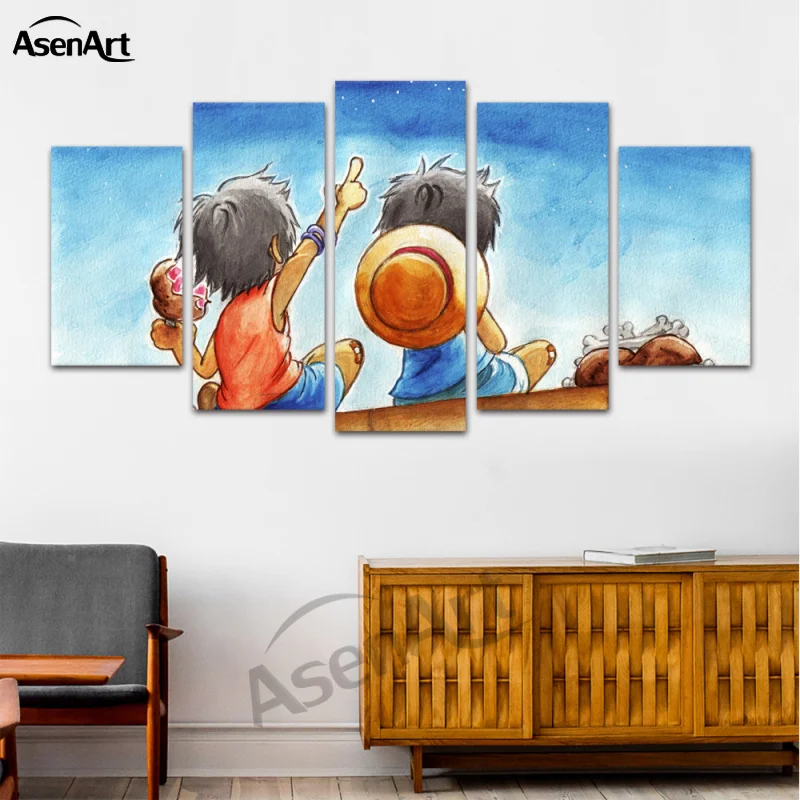 Настенные картины 5 панельные Висячие холст Художественная комната мультфильм
