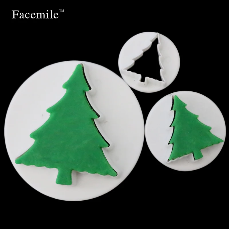 Подарок 3 шт. новогодняя елка резак для украшения торта инструмент тиснения
