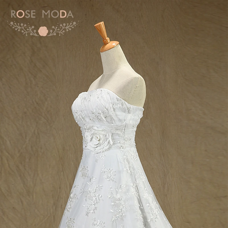 Розовое классическое кружевное свадебное платье 2019 без бретелек больших