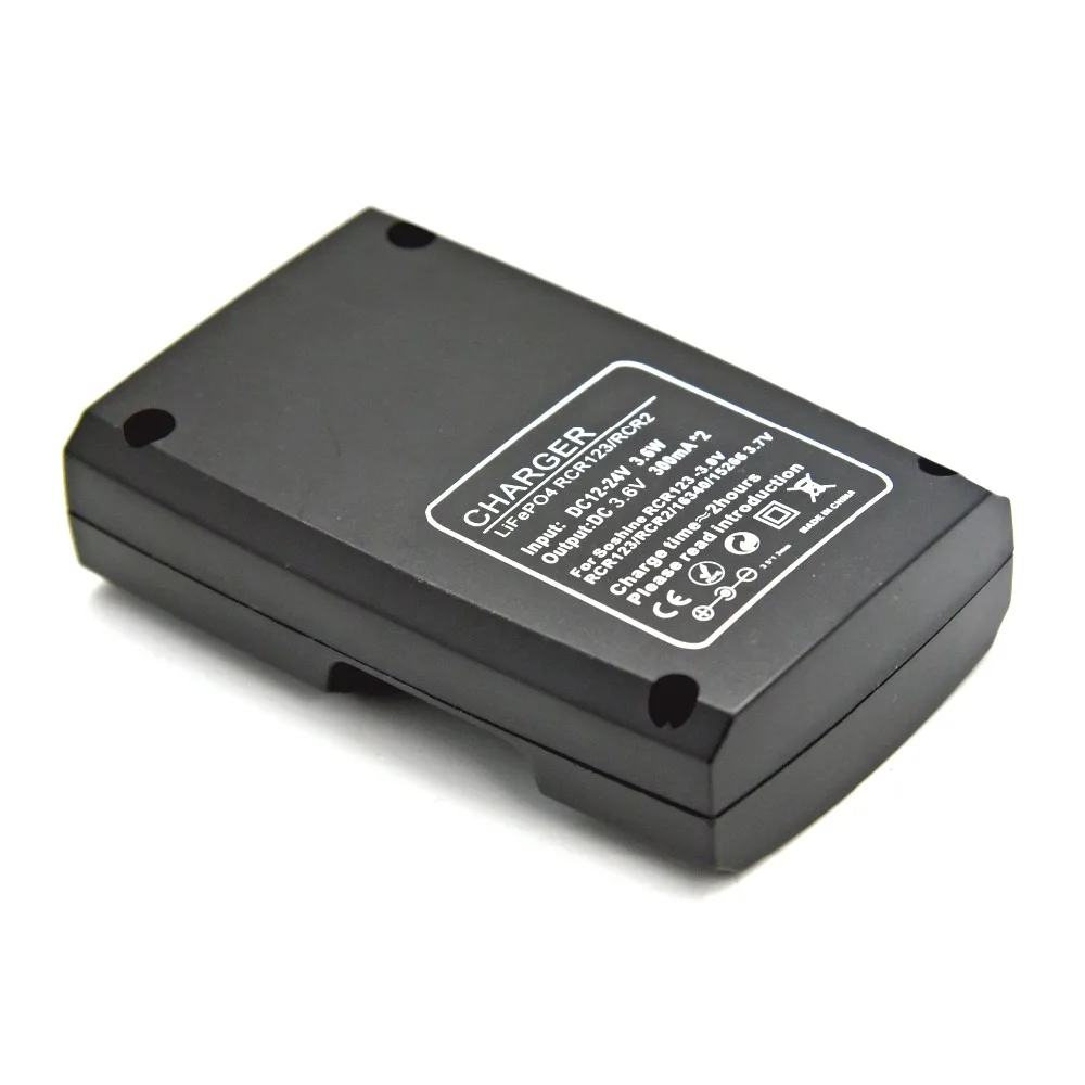 Soshine 2PCS 16340 RCR123 LiFePO4 3V 600mAh Rechargeable Protected Battery With S5(Fe) Intelligent Charger on.Soshine 2 шт. 16340 RCR123 LiFePO4 3В 600 мАч Перезаряжаемый защищенный аккумулятор с интеллектуальным зарядным устройством S5(Fe) on.