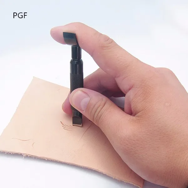 PGF (грубая) черная кожаная мастерская Профессиональные вращающиеся ножи