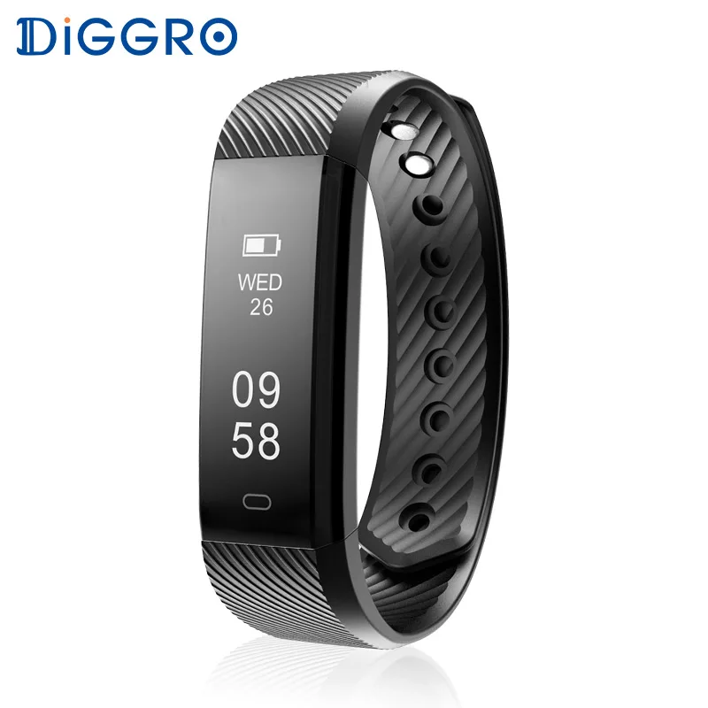 Diggro ID115 HR Браслет монитор сердечного ритма фитнес спортивный трекер