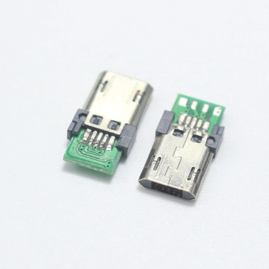 10 шт. 5Pin Micro USB штекер Адаптер разъем 2,54 мм сварная плата конвертер Pinboard для мобильного телефона линии передачи данных