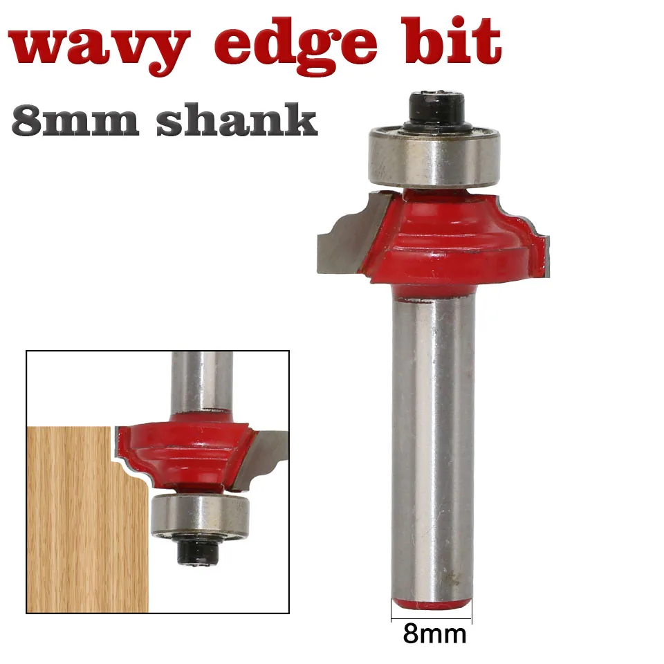 1 шт. набор фрез для деревообработки с большим круглым концом и фаской хвостовик