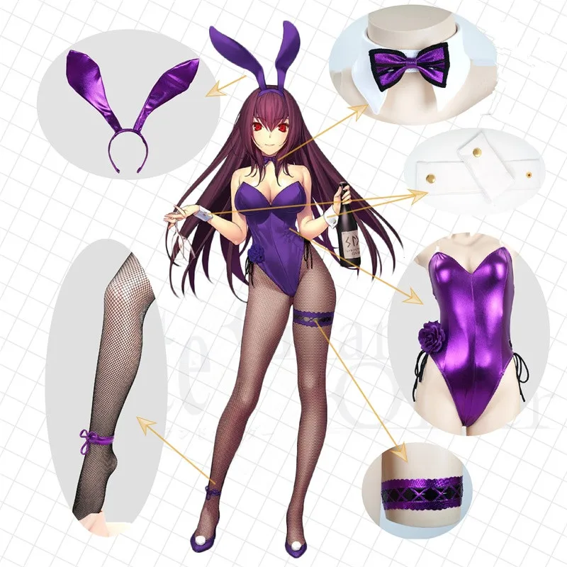 Fate/Grand Order FGO костюм для косплея бармена скатаха костюмы Банни божьей коровки