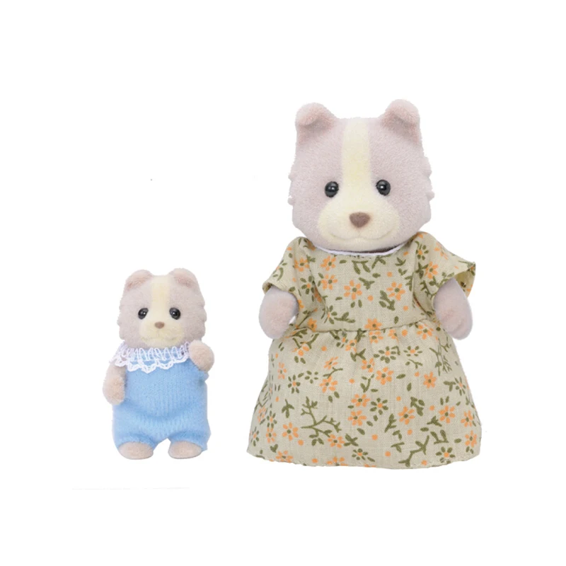 Sylvanian Family пушистый кукольный домик игровой набор игрушки фигурки собака мама и