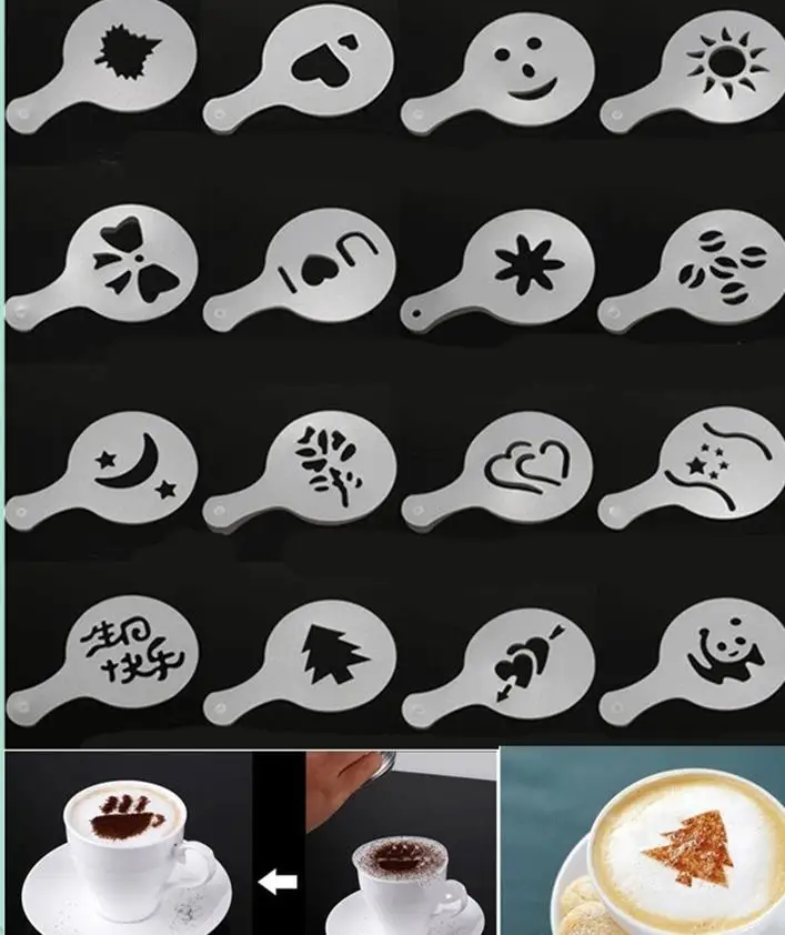

Трафарет для кофе Cappucino, 16 шт., 8,5 см