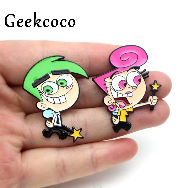 Довольно оддродителей мультфильм эмаль Pin подарок Ювелирная Сумка Одежда Рубашка рюкзак брошь со знаком отличия Значки украшения J0403