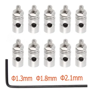 100 шт. разъемы толкателей ограничители тяг D2.1mm D1.8mm D1.3mm Запчасти аэрокамера для дистанционно управляемого самолета Замена