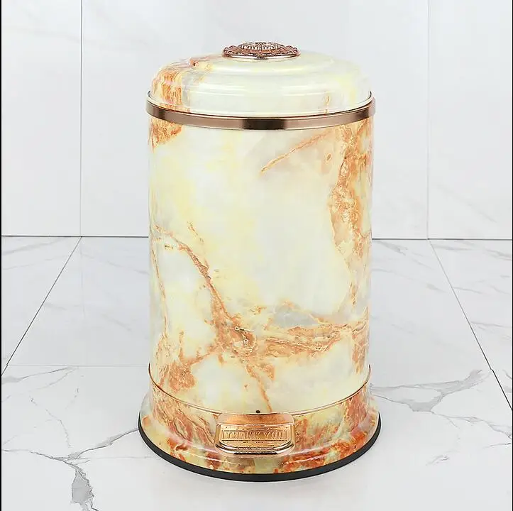 Роскошный European10L из нержавеющей стали, металлические мусорные баки кухня ведро для мусора мусор мешок для HOMEDECOR LJT031