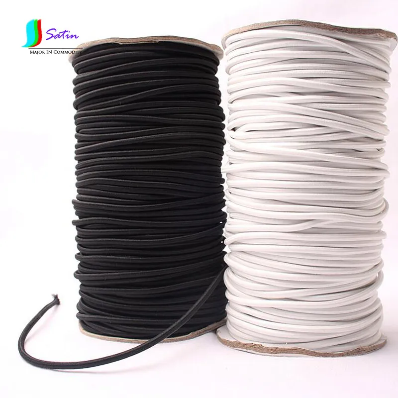 Круглая белая или черная эластичная лента для шитья одежды юбки своими руками