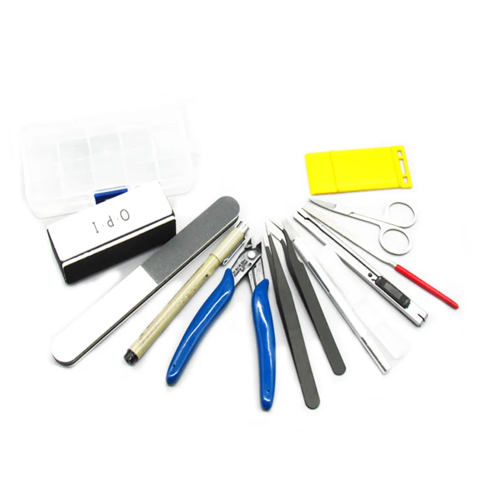 

12 PCS Modeler Basic Building Hand Tools Craft Set For Car Gundam Model Assemble Building Kit ,Free shipping