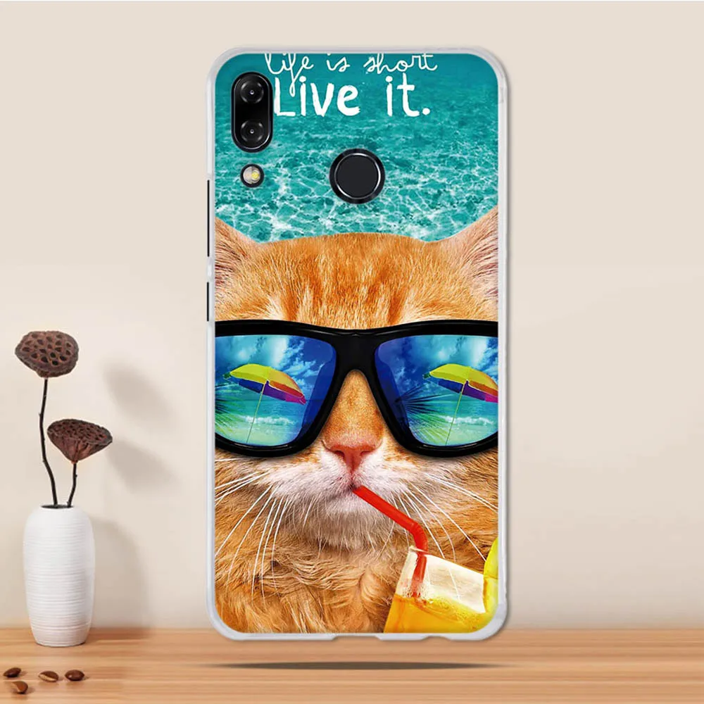 Чехол для Asus Zenfone 5z ZS620KL силиконовый мягкий чехол из ТПУ с принтом телефона 5 ZE620KL