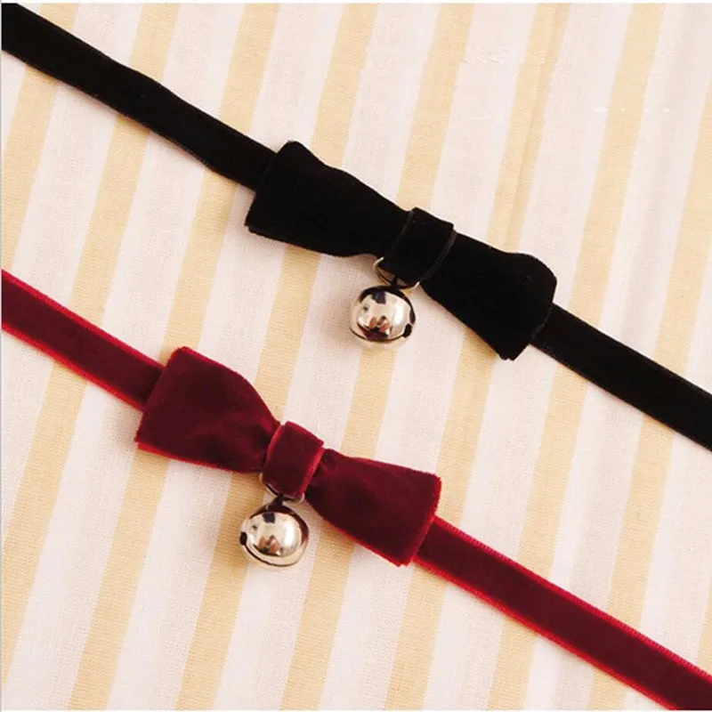 Для женщин Chocker Цепочки и ожерелья девушки черный бант короткие бархатные Цепочки и ожерелья s в стиле панк Шарм Чокеры Воротник Колье Femme Bijoux колье