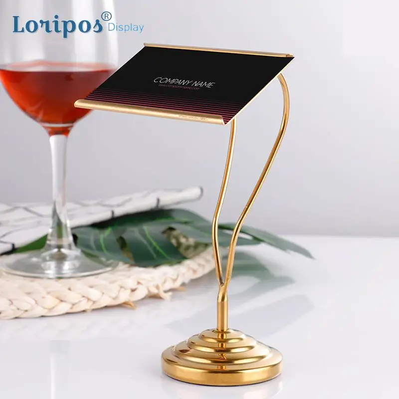 Европейская подставка для меню из нержавеющей стали металлический кронштейн