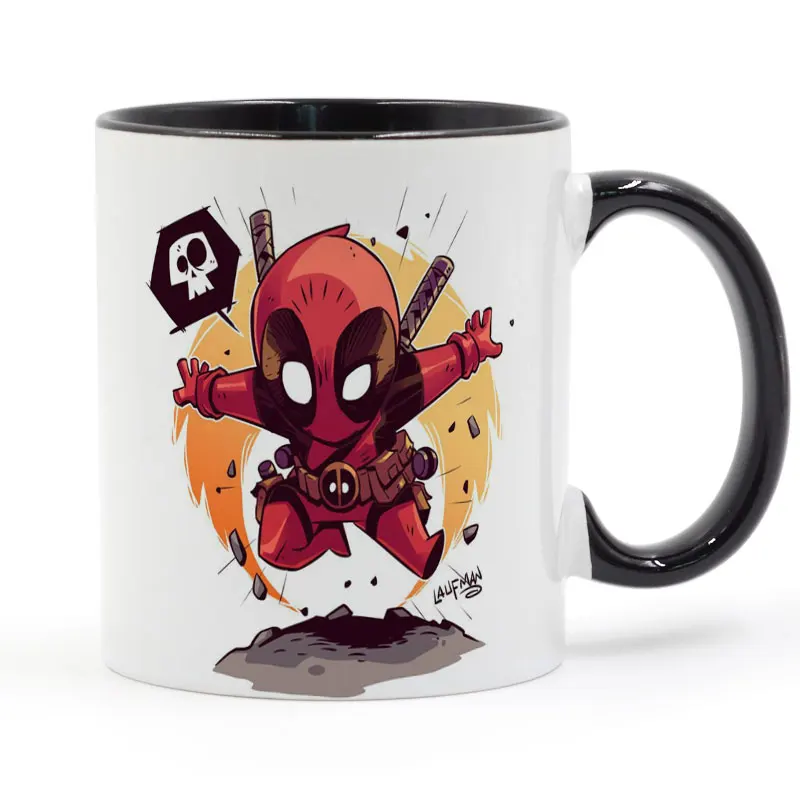 Мультфильм Новые мутанты Дэдпул Laufman Кружка Кофе Молоко керамическая чашка креативные DIY подарки Домашний декор кружки 11 унций T290