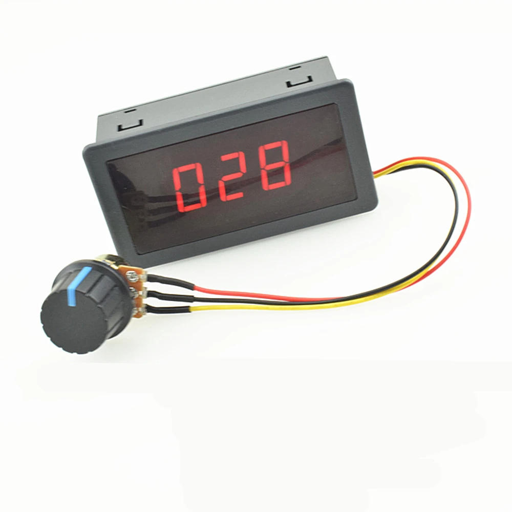 DC 6 30 V 12 24 15A Max PWM регулятор скорости двигателя с цифровым дисплеем тока|Контроллер