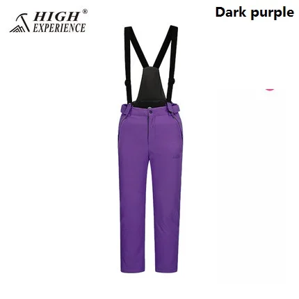 dark purple Лыжные костюмы, детская зимняя куртка для сноуборда, ropa esqui, детская Лыжная одежда, зимние штаны для мальчиков и девочек, теплая водонепроницаемая одежда - Цвет: dark purple
