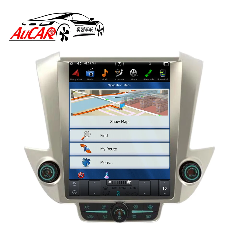 Автомагнитола AuCAR Tesla 12 1 дюйма Android 8 2 din DVD для GMC Yukon Chevrolet Tahoe Suburban 2015 2019 GPS навигация
