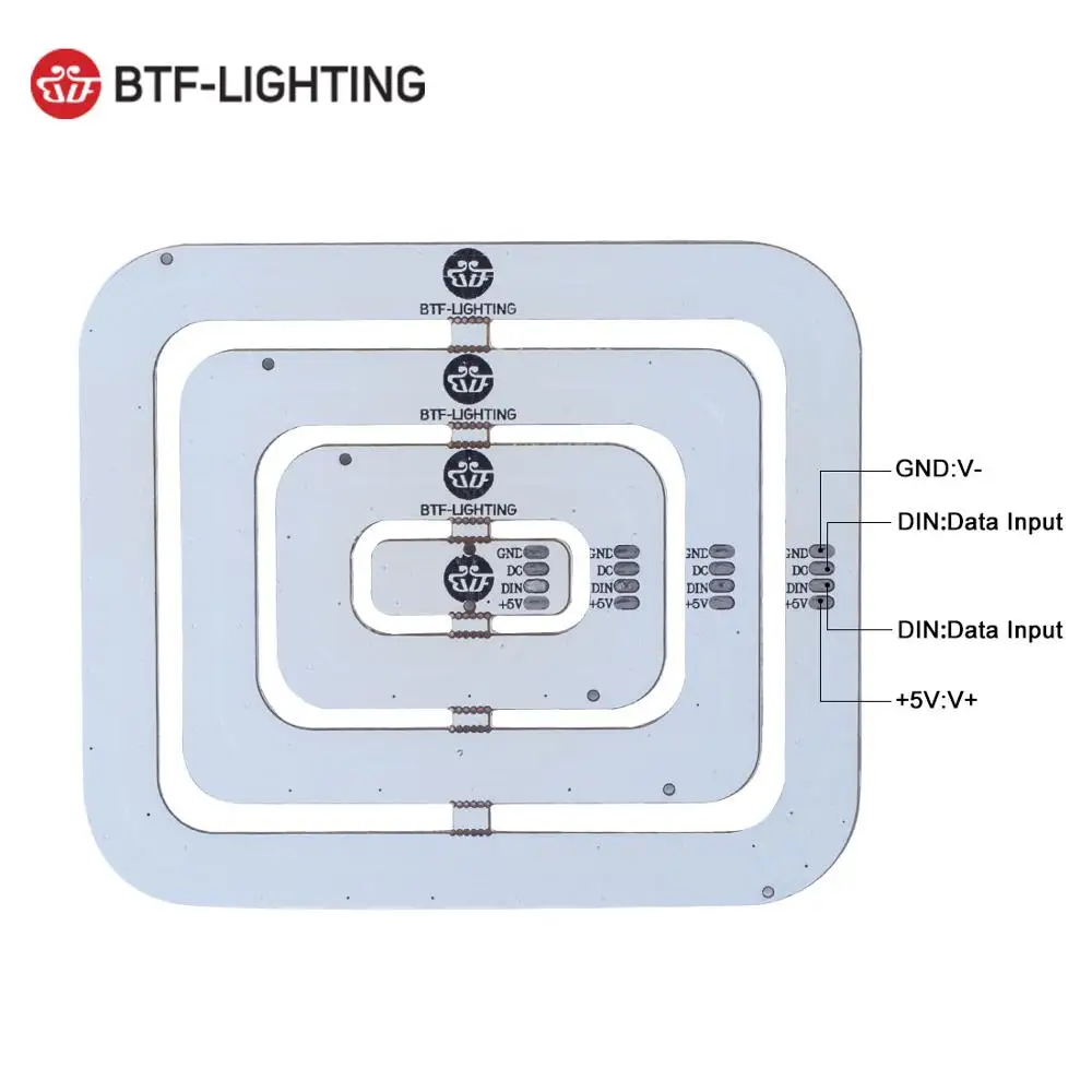 WS2812B SMD5050 красный зелёный синий светодиодный прямоугольный Пиксельная панель