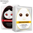 10 шт., маска для лица BIOAQUA Eggs, увлажняющая Шелковая Маска, блестящая, блестящая, отбеливающая, косметическая маска, набор для лица в Корейском стиле
