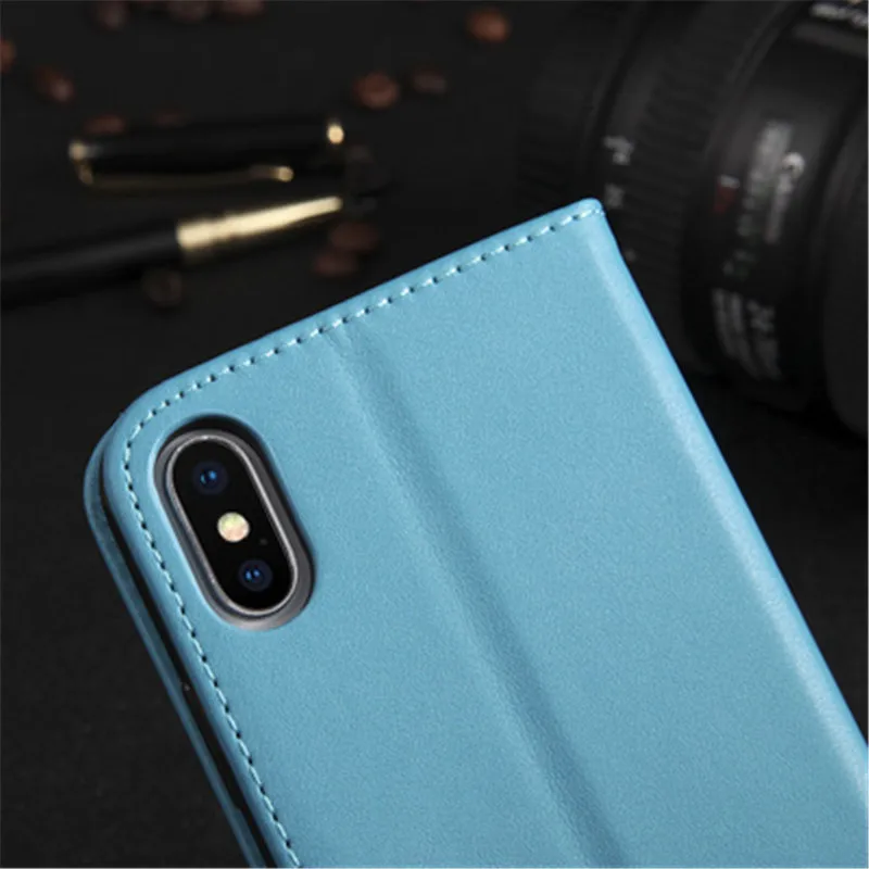 Чехол кошелек из натуральной кожи для iphone 5 6 6S 7 8 plus X XR XS MAX панель мобильного