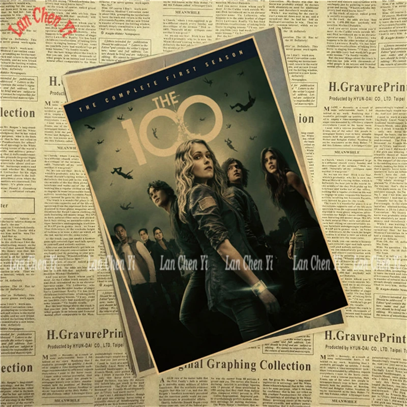 100 классический ретро-постер к фильму крафт-бумага украшения картина интерьер