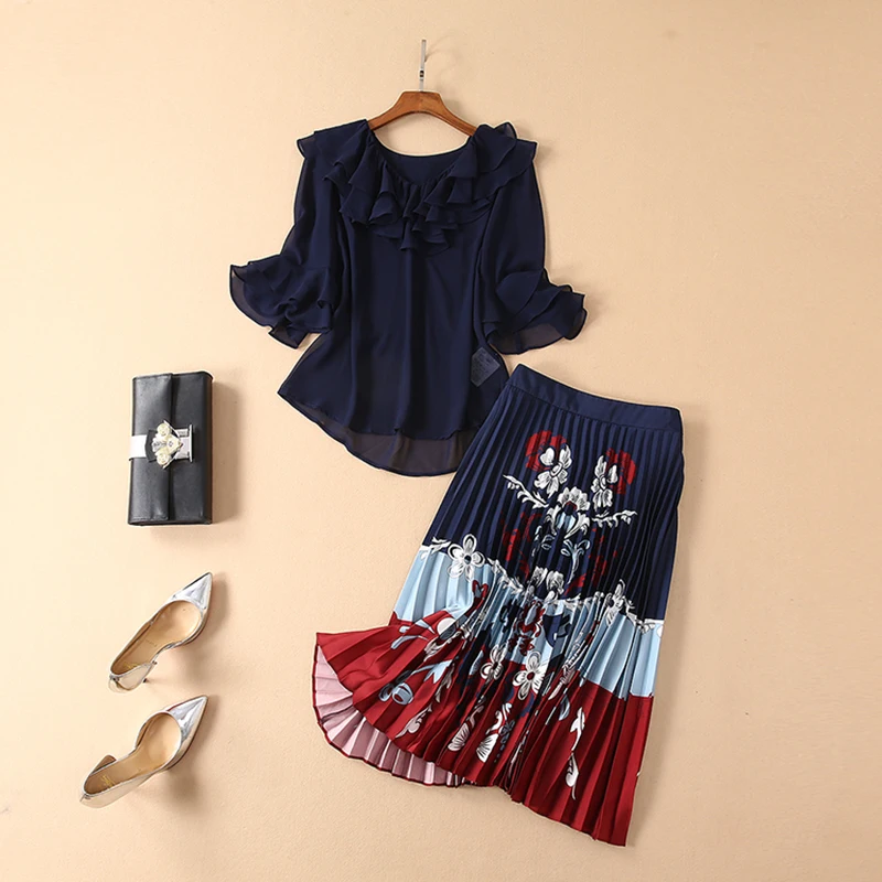 Распродажа высокое качество новая мода 2019 Deesigner подиумный костюм комплект