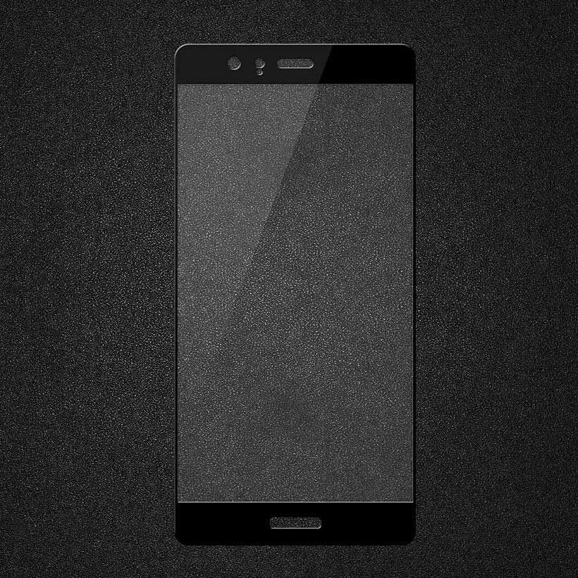 Black Derozan Экран протекторы для huawei P9 Стекло для huawei P9 закаленное Стекло 3D с загнутыми краями на весь экран пленка EVA-L09 EVA-L19 EVA-L29 - Цвет: Black