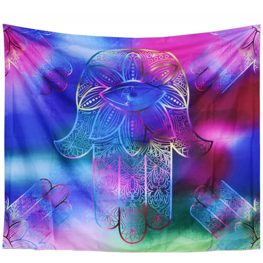 Мечта гобелен Хамса для рук Мандала одеяло перо чистая сглаза Fatima Исламская богемный гобелен